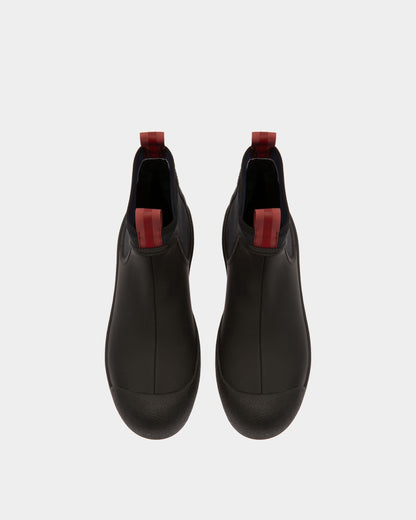 Bally Curling Booties In Black Leather