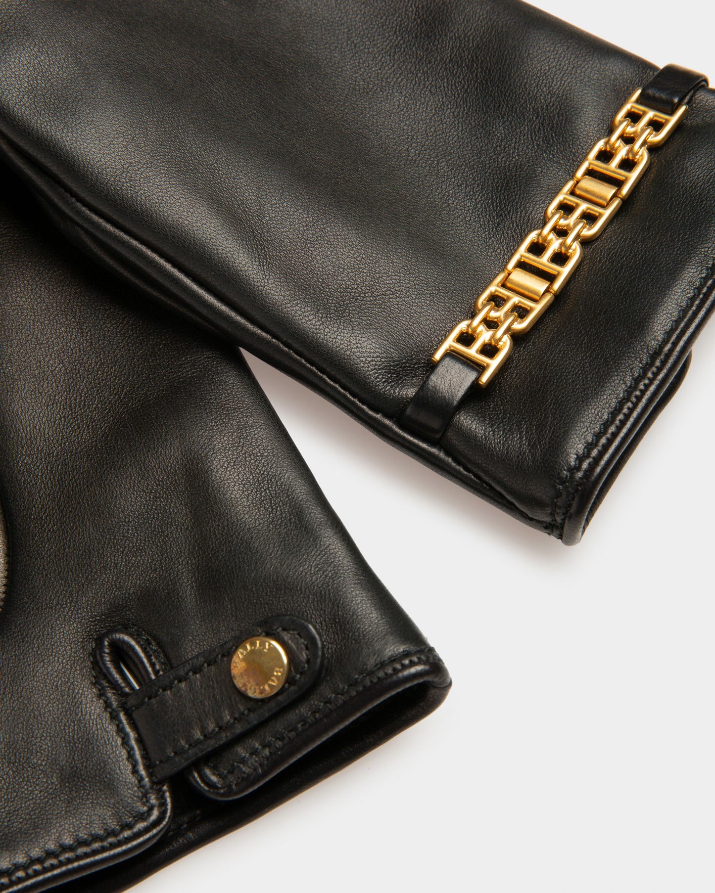 Leather Gloves In Black