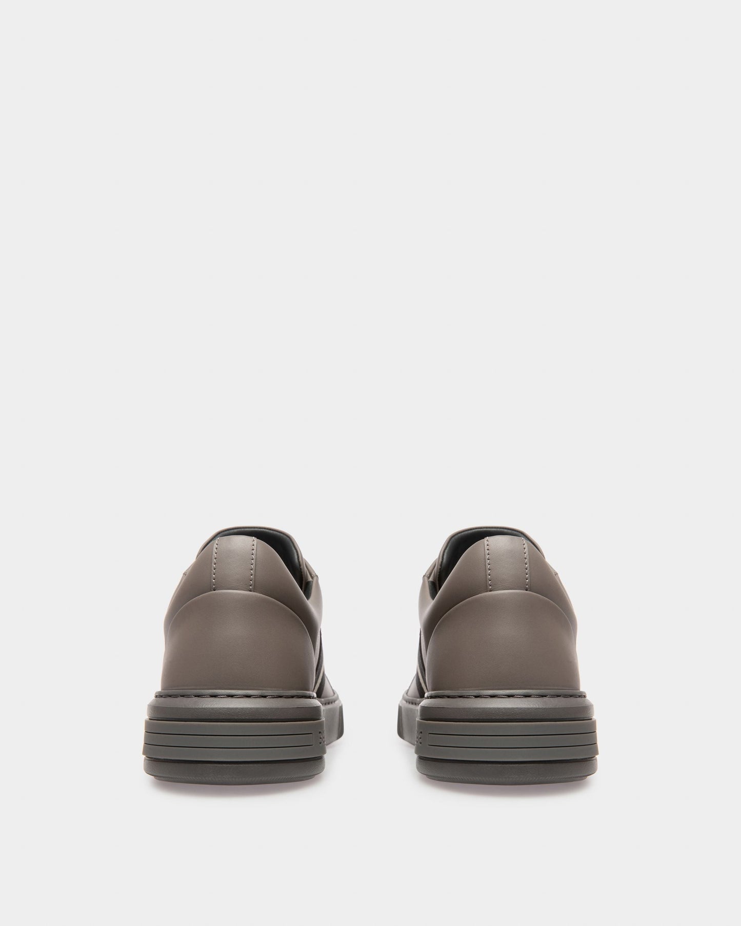 Moony Leather Sneakers In Dark Mineral