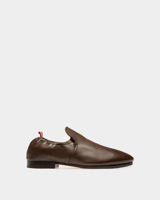 Planker Leather Loafers In Brown