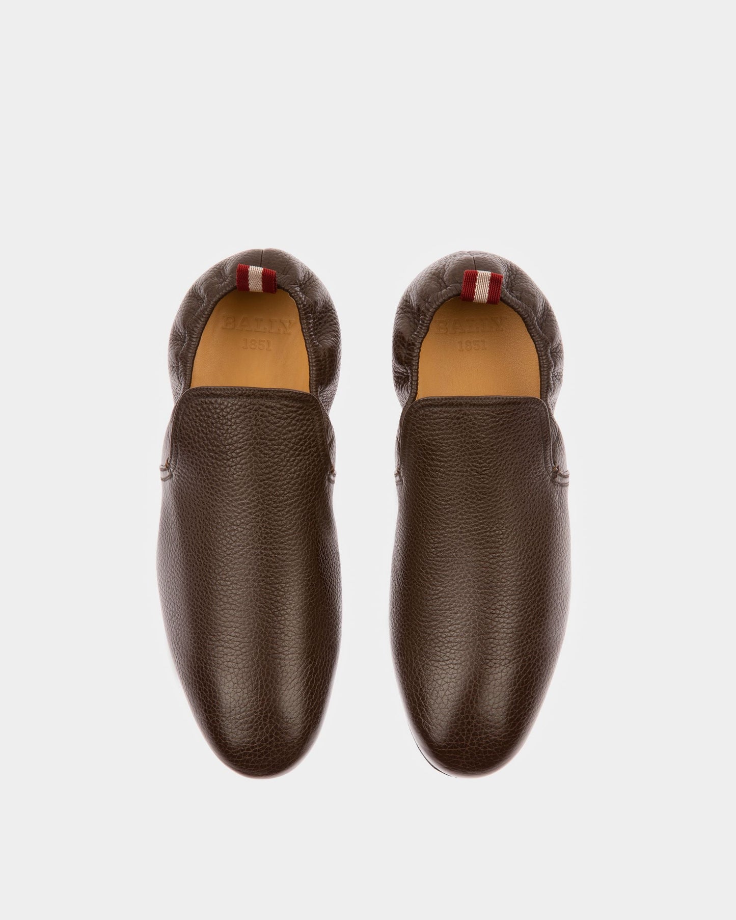 Planker Leather Loafers In Brown