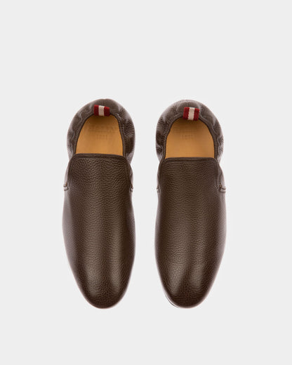 Planker Leather Loafers In Brown