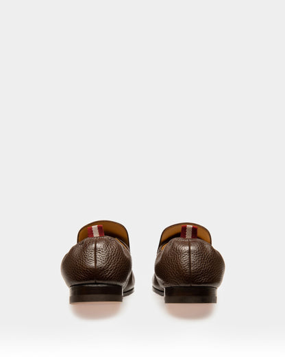 Planker Leather Loafers In Brown