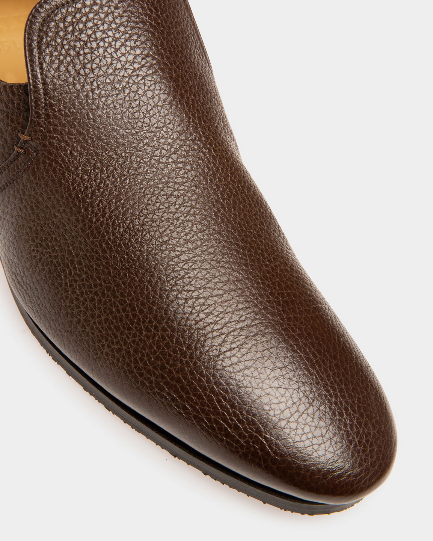 Planker Leather Loafers In Brown