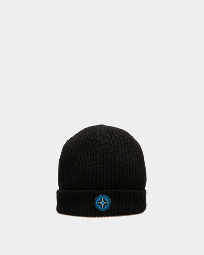 Eco-Cashmere Beanie Hat In Black
