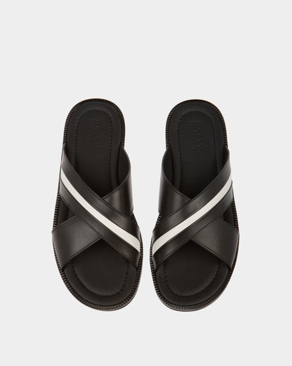 Jabil Leather Sandals In Black