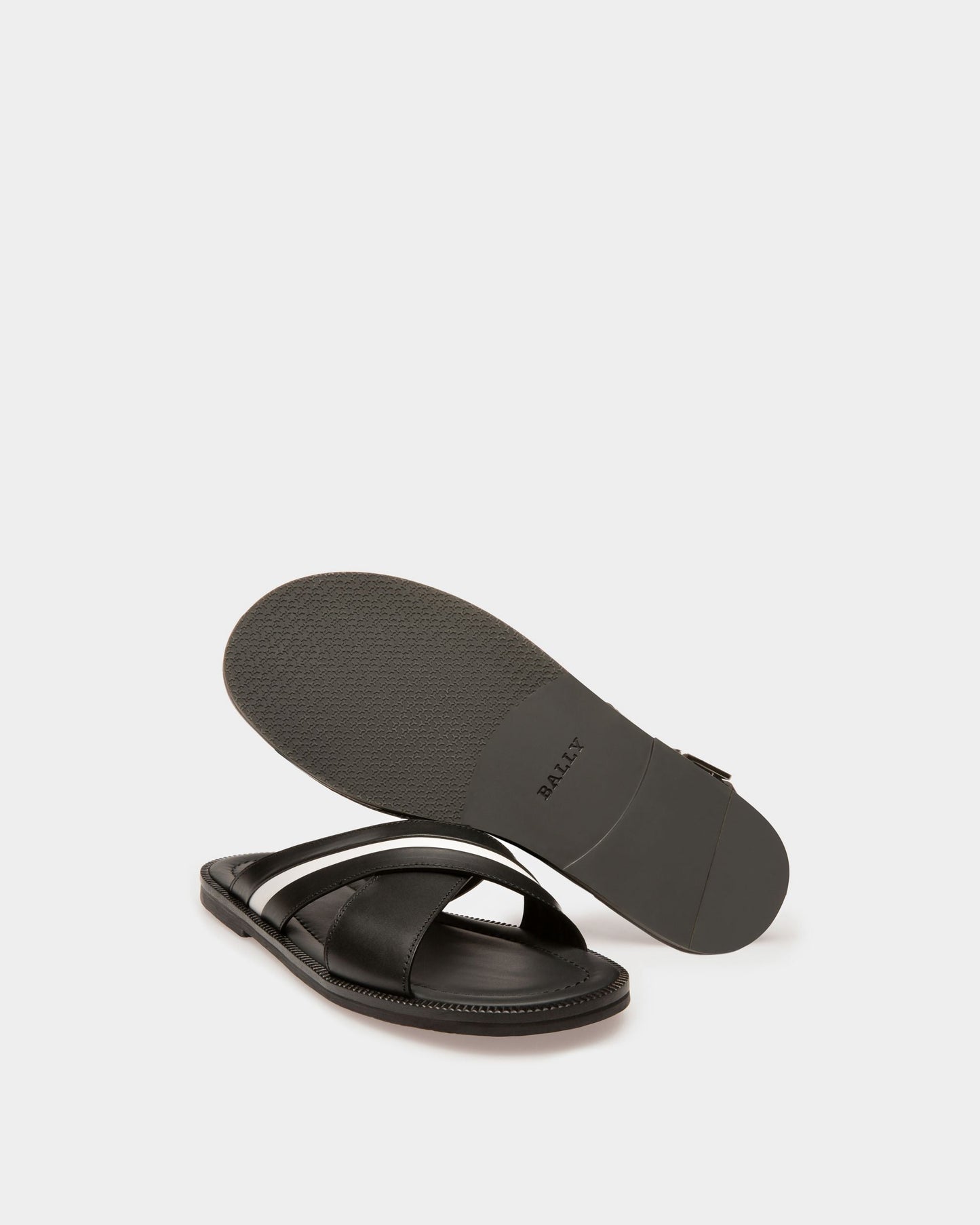 Jabil Leather Sandals In Black