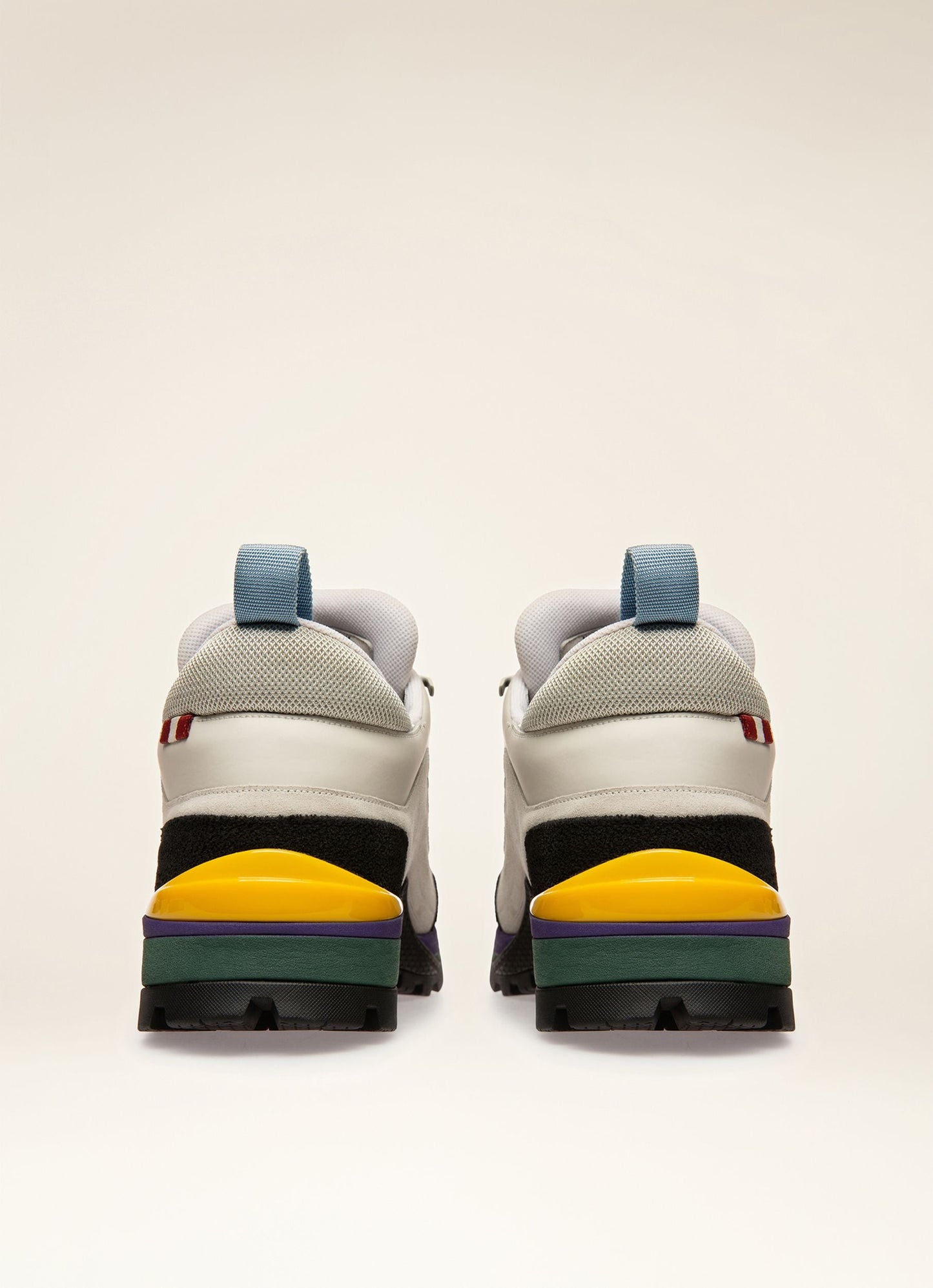 Bally Hike 2 Leather Hiking Shoes In Dusty White