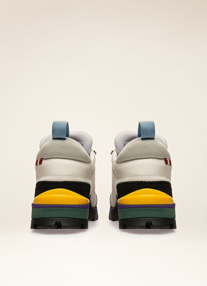 Bally Hike 2 Leather Hiking Shoes In Dusty White