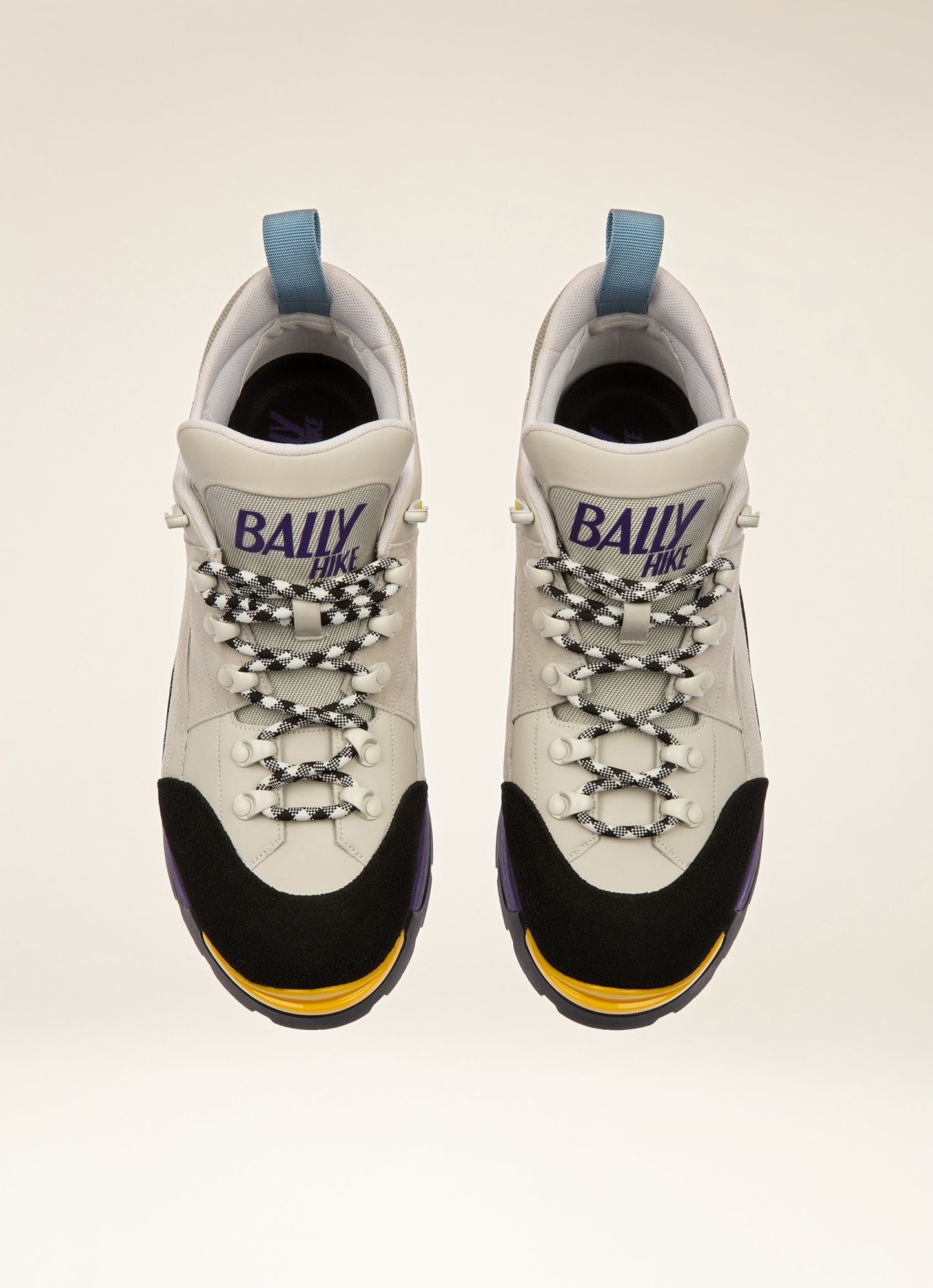 Bally Hike 2 Leather Hiking Shoes In Dusty White