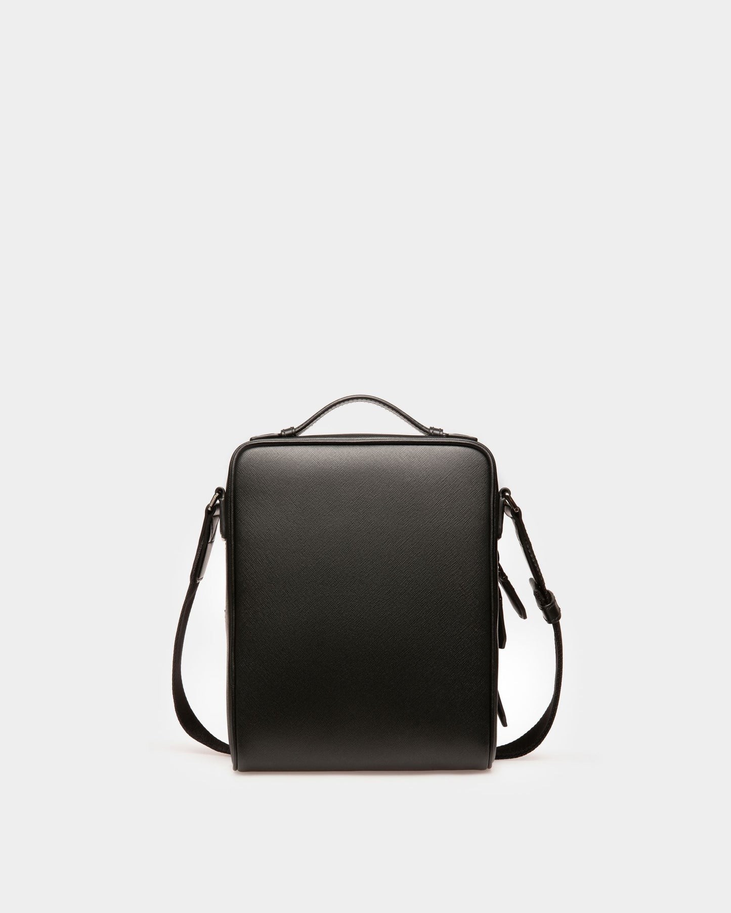 Mackao Leather Crossbody Bag In Black