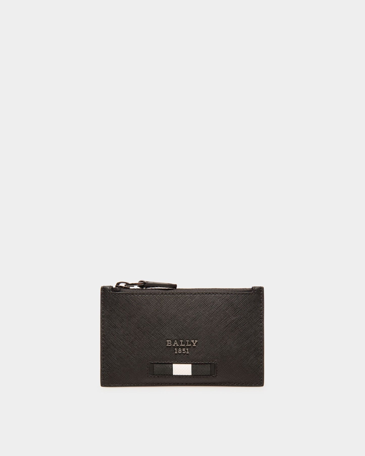 Babe Recycled Leather Card Holder In Black