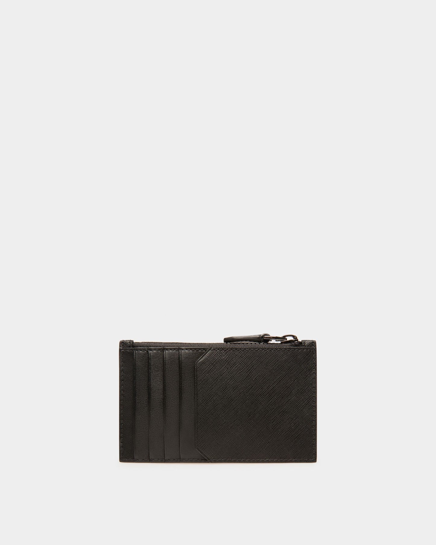 Babe Recycled Leather Card Holder In Black