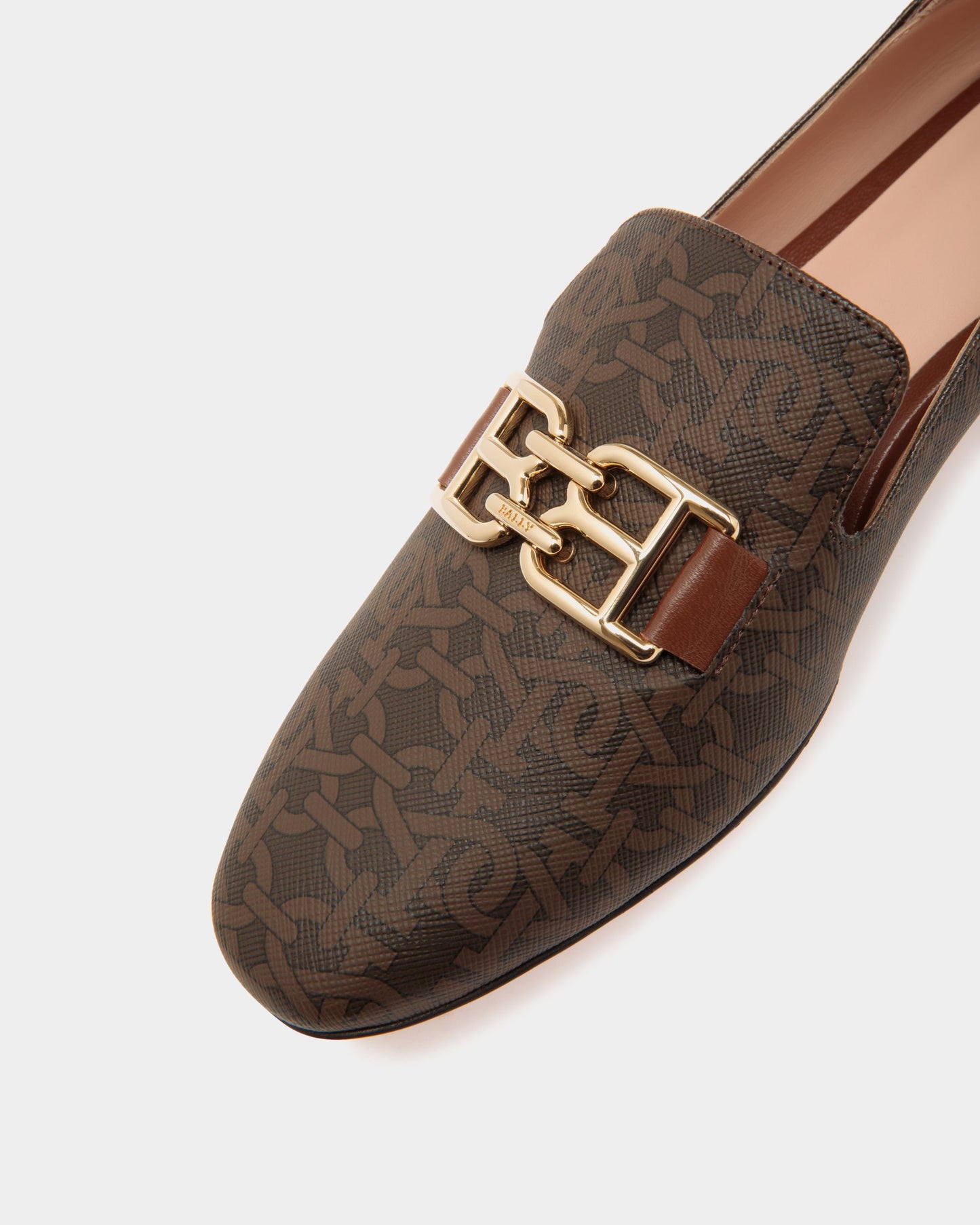 Slipper In Brown Mix Cotton