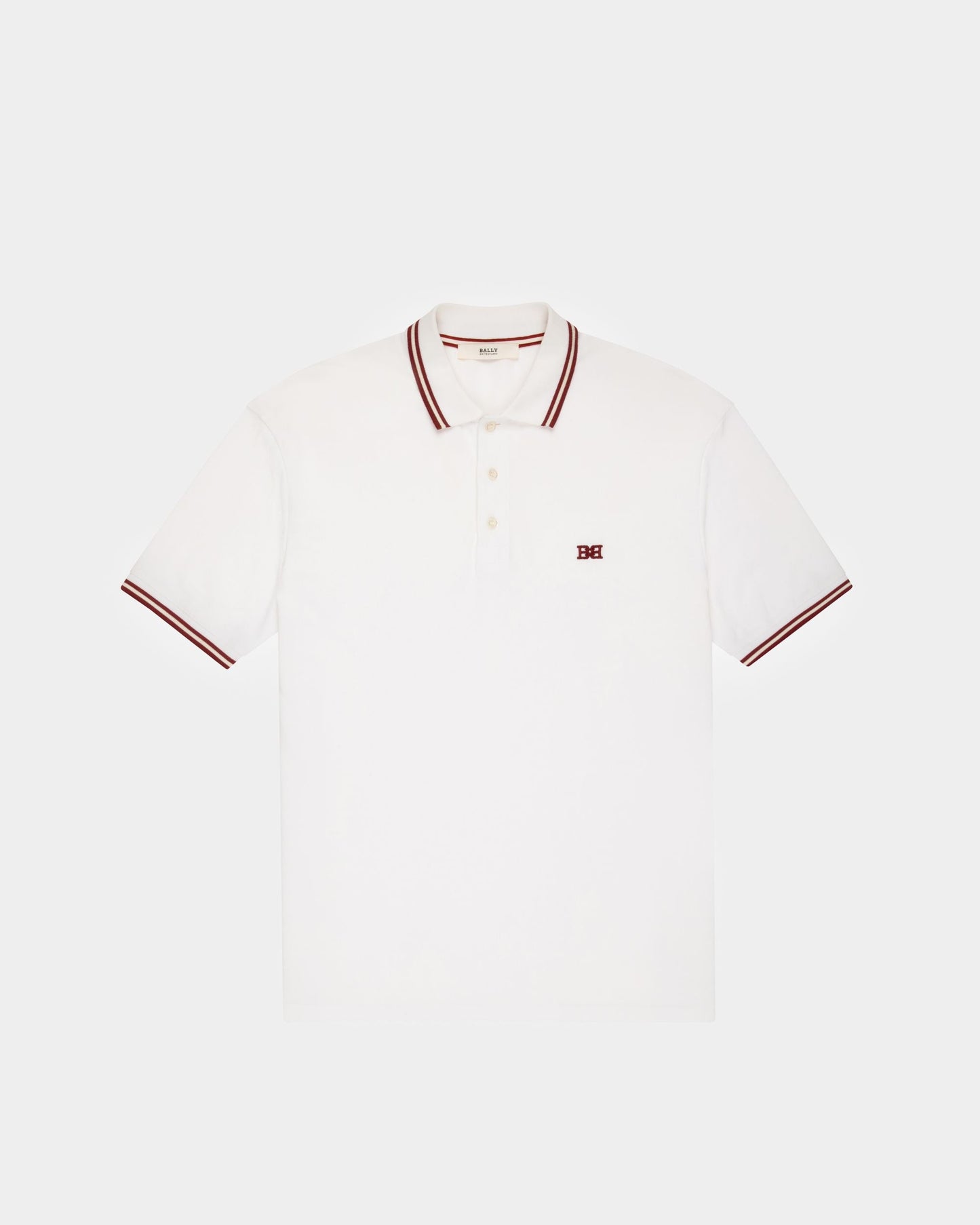 Cotton Polo Shirt In White