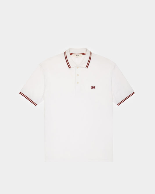 Cotton Polo Shirt In White