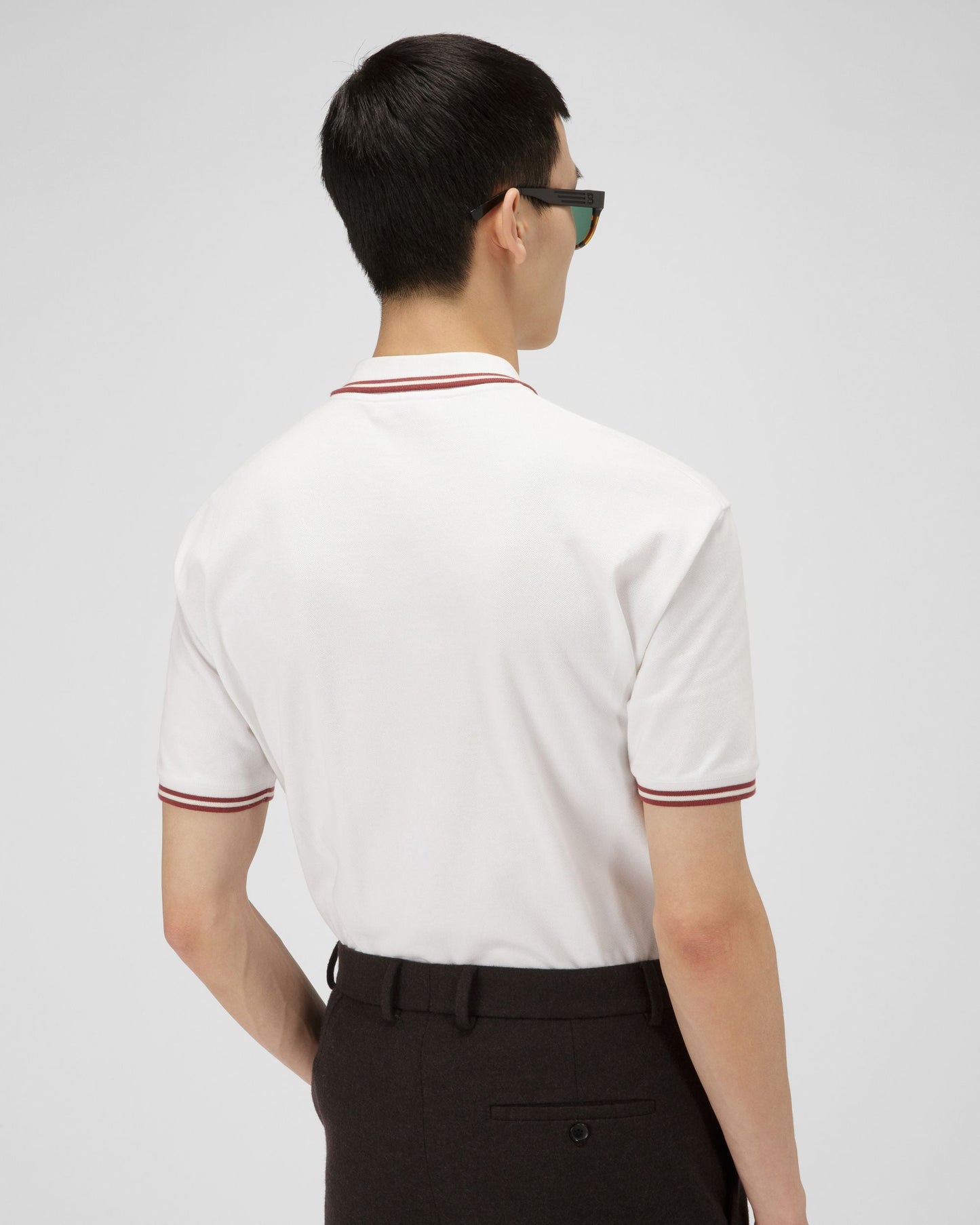 Cotton Polo Shirt In White