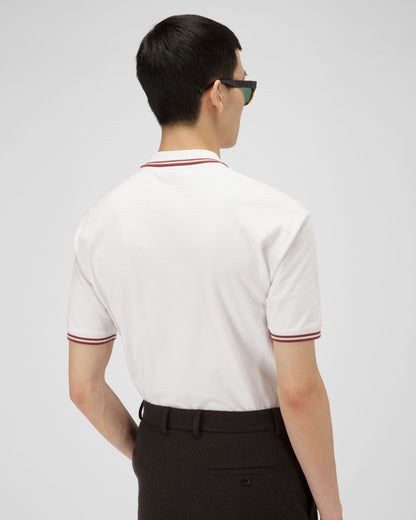 Cotton Polo Shirt In White