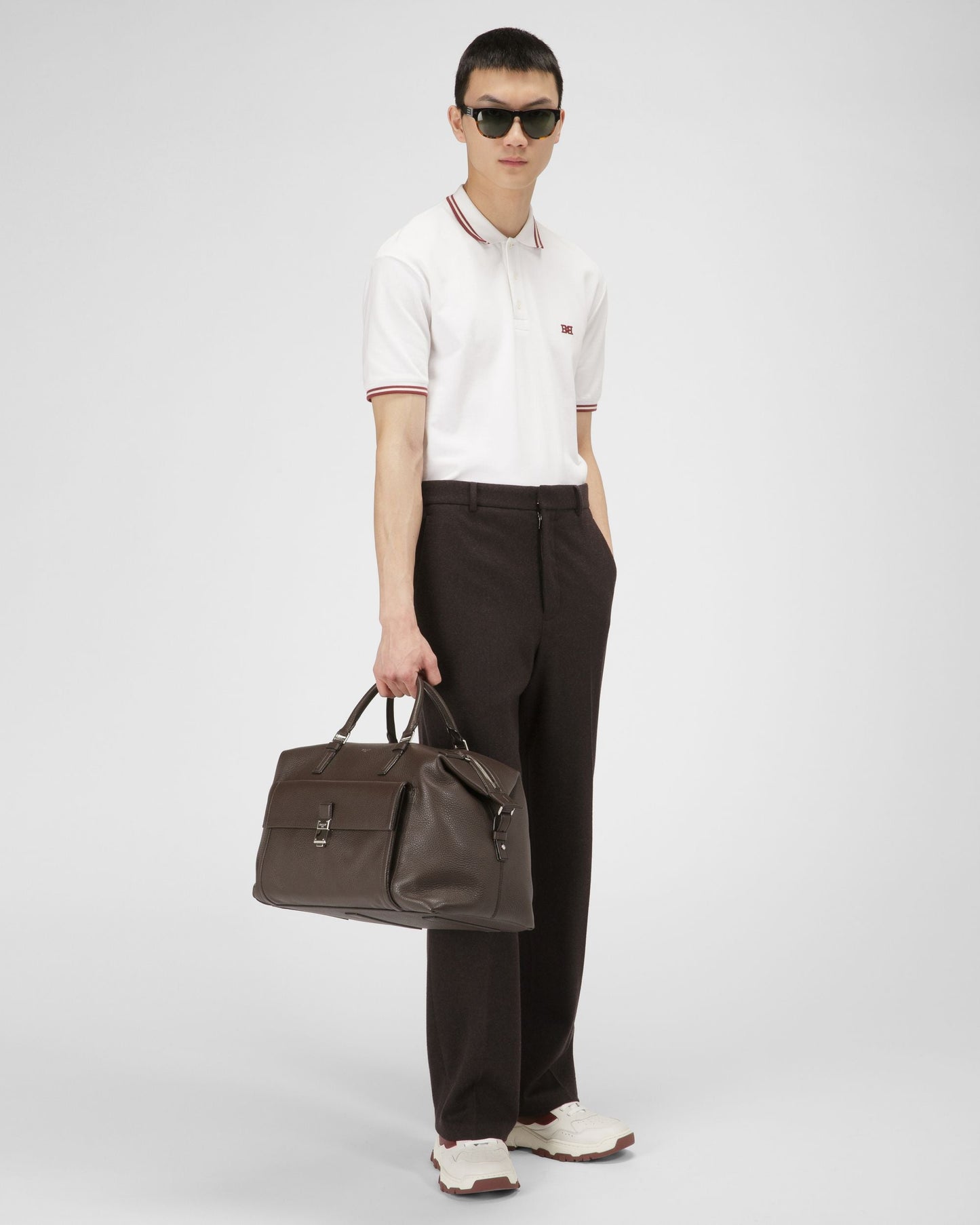 Cotton Polo Shirt In White