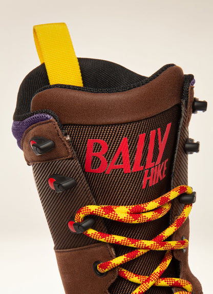Bally Hike 1 Fabric Hiking Boots In Brown