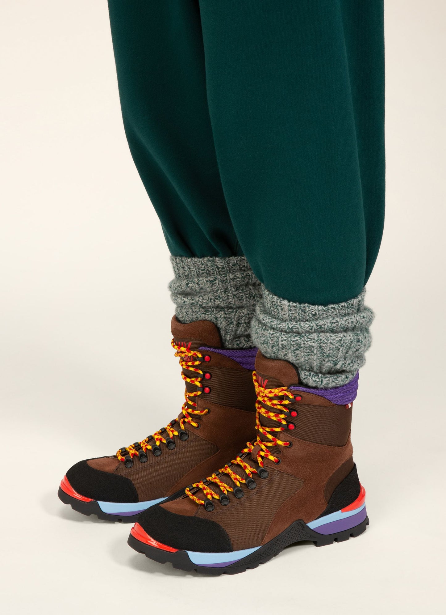 Bally Hike 1 Fabric Hiking Boots In Brown
