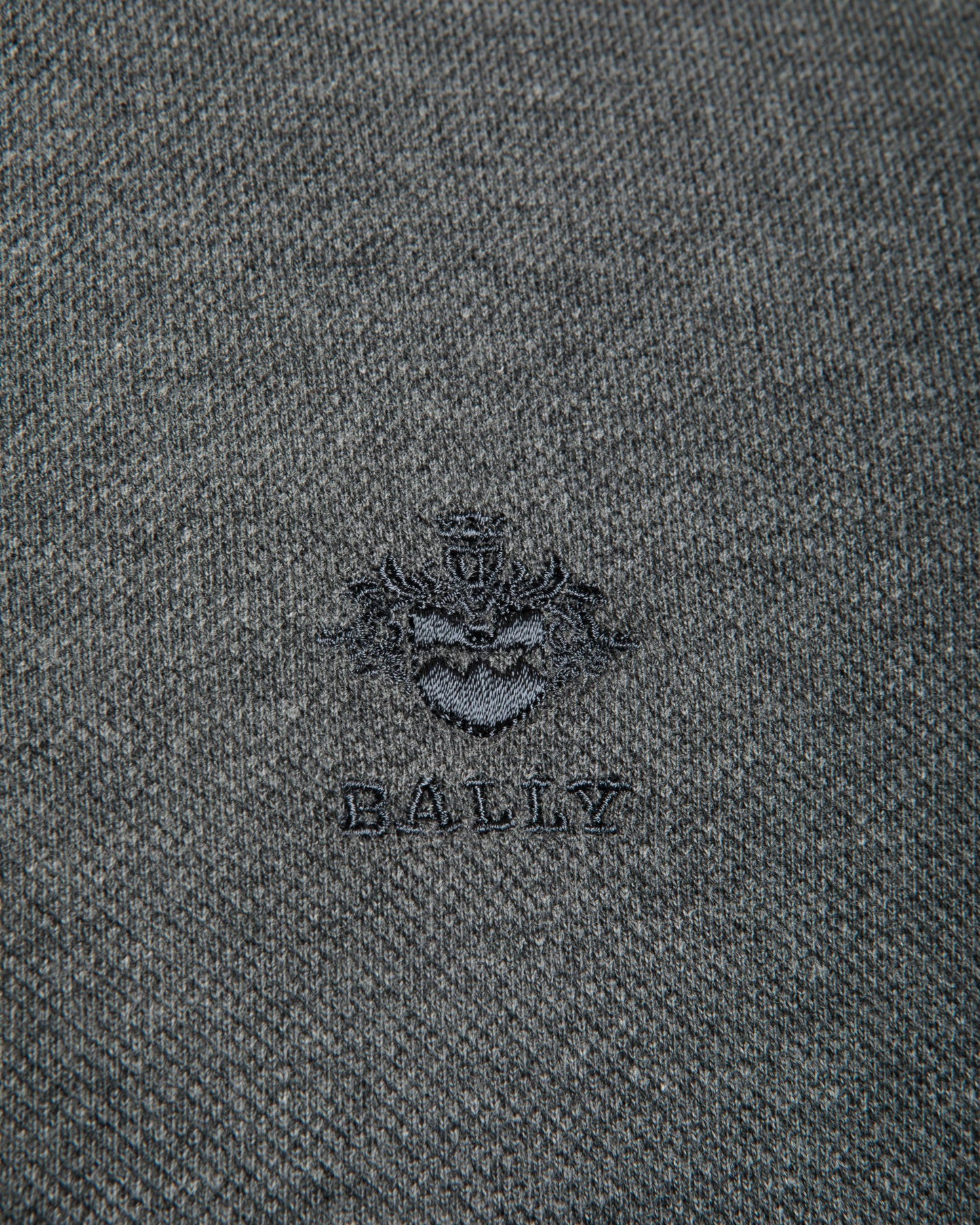 Polo De Piqué De Algodón Gris
