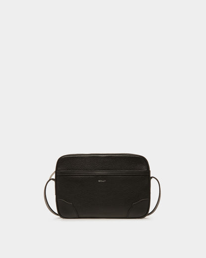 Ribbon Crossbody Bag In Black Leather