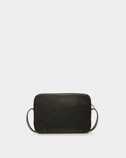 Ribbon Crossbody Bag In Black Leather