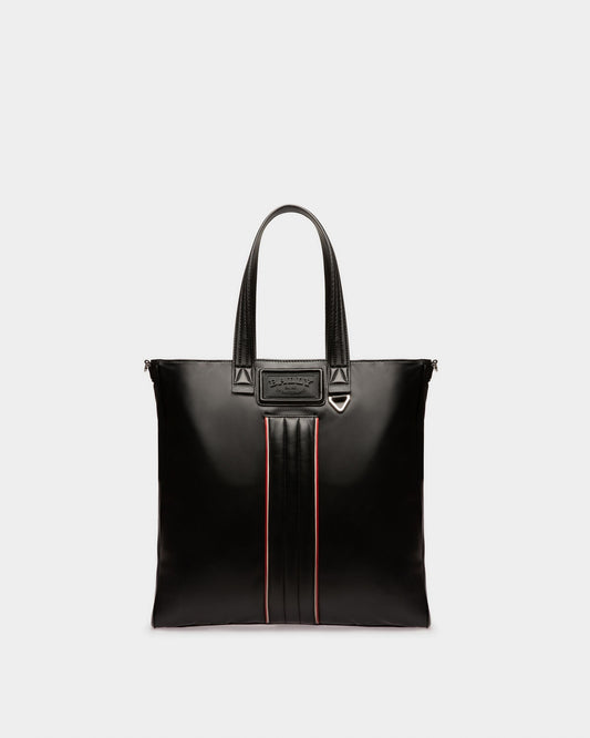 Arienn Leather Tote In Black