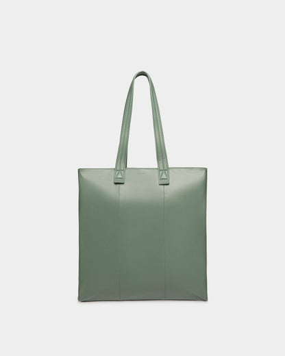 Tote in Light Green Leather