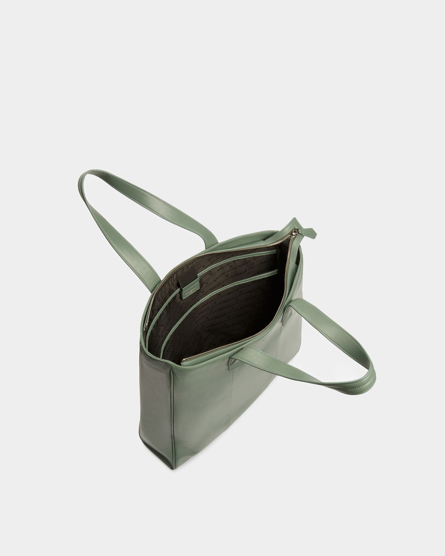 Tote in Light Green Leather