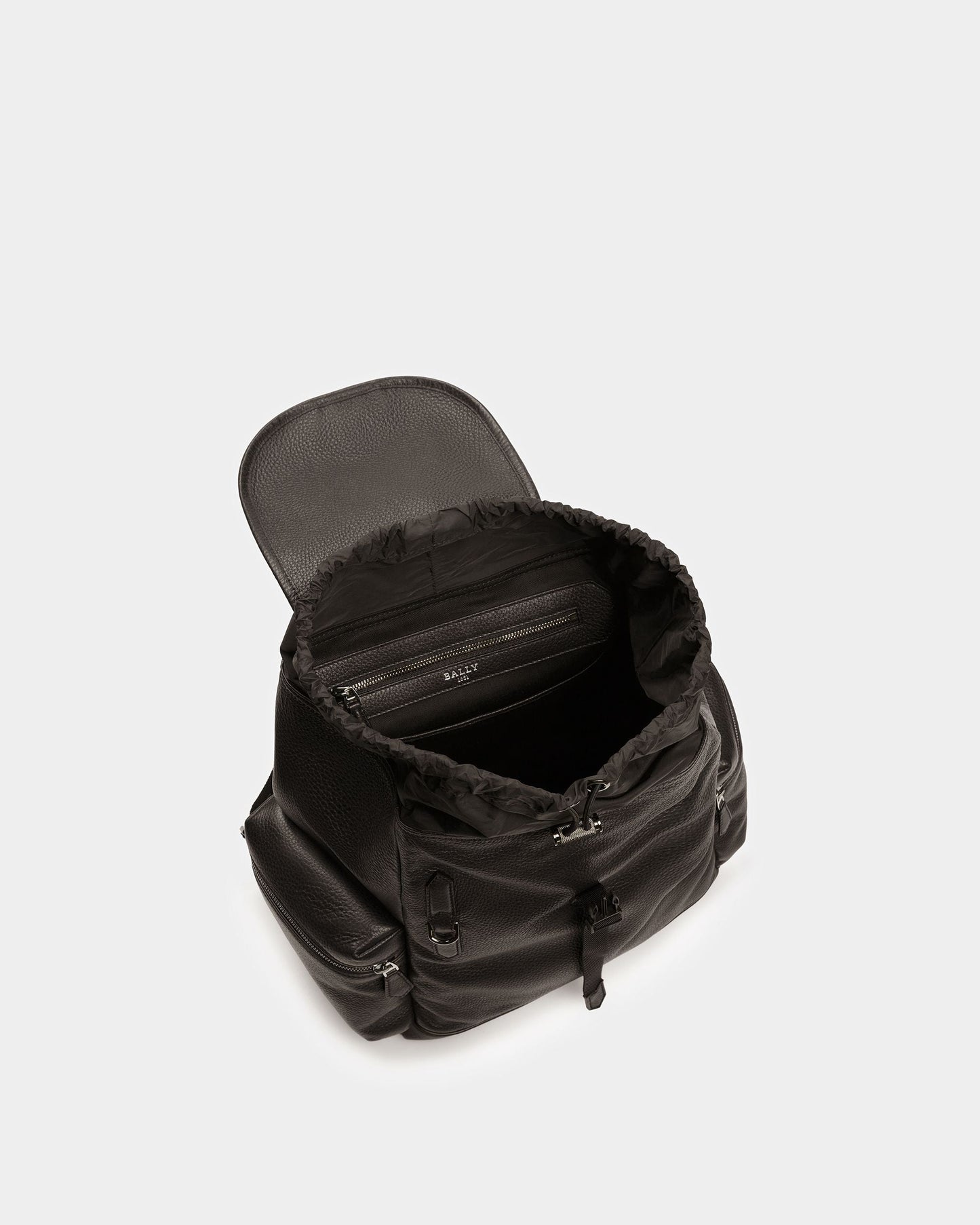 Cliford Leather Backpack In Black