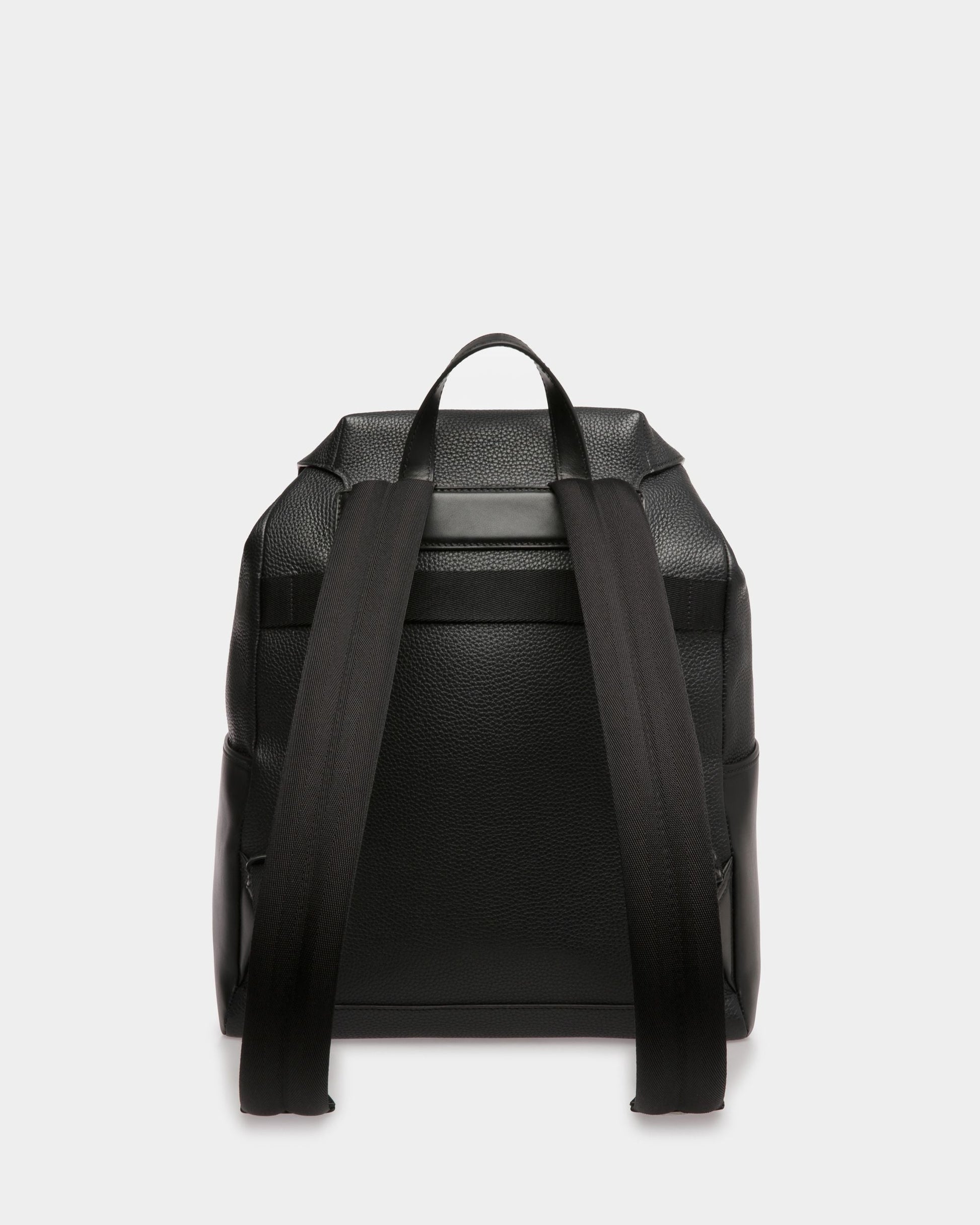 Slim | Men's Backpack | Black Leather | Bally | Still Life Back