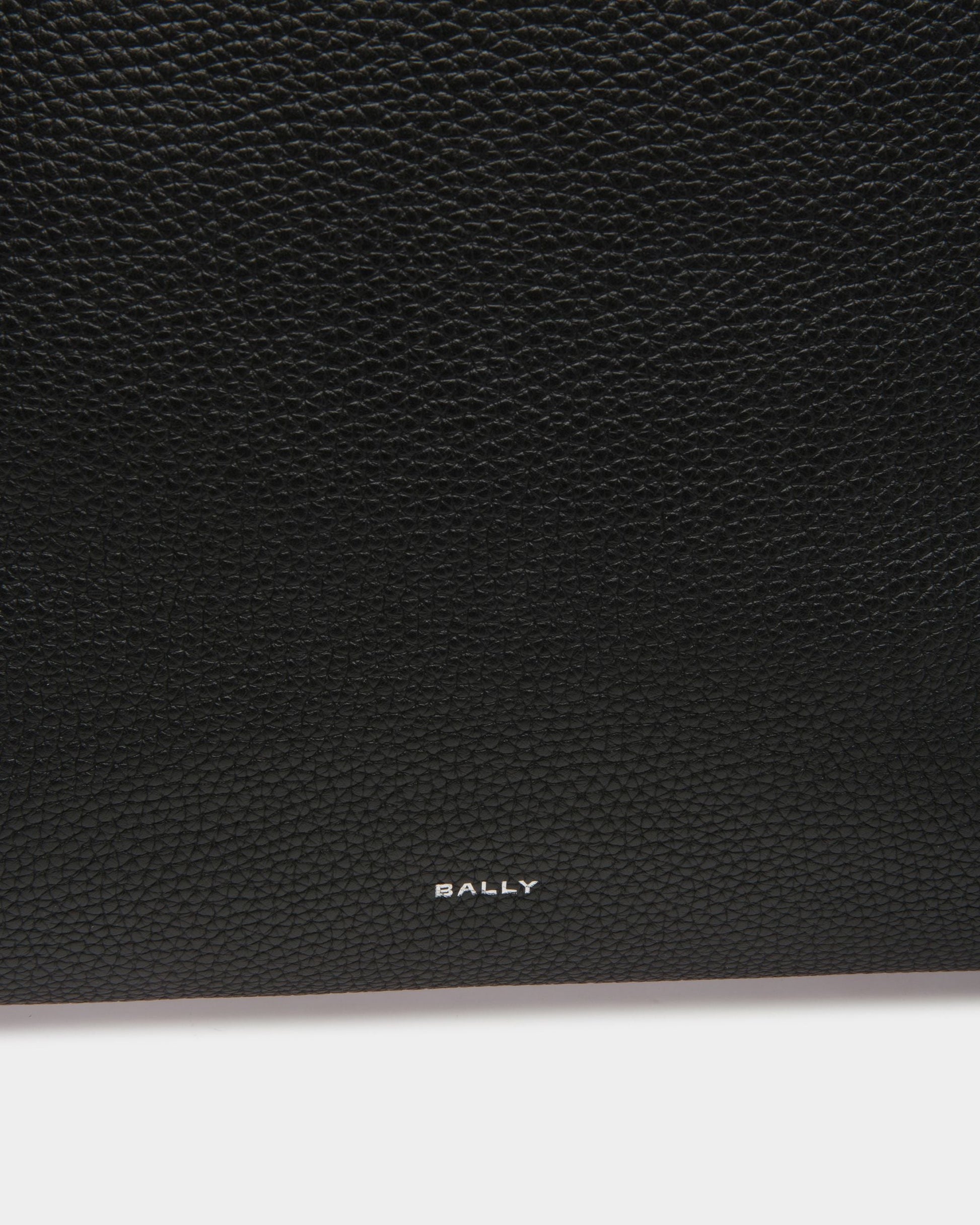 Slim | Men's Backpack | Black Leather | Bally | Still Life Detail
