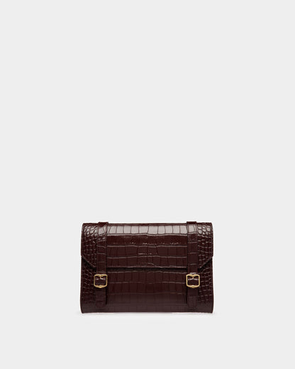Oxford Clutch In Crocodile Embossed