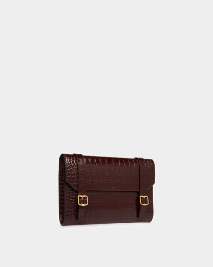 Oxford Clutch In Crocodile Embossed