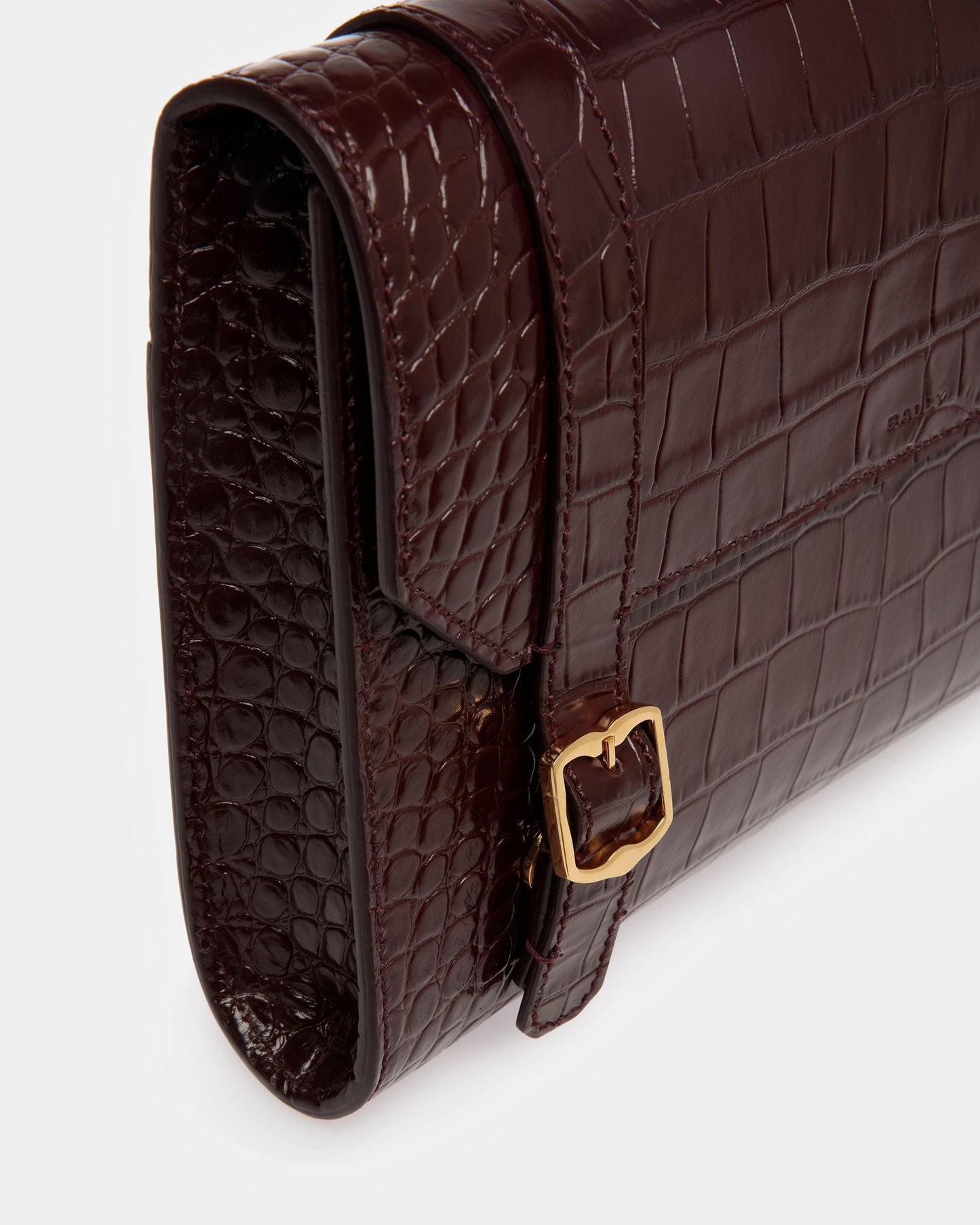 Oxford Clutch In Crocodile Embossed