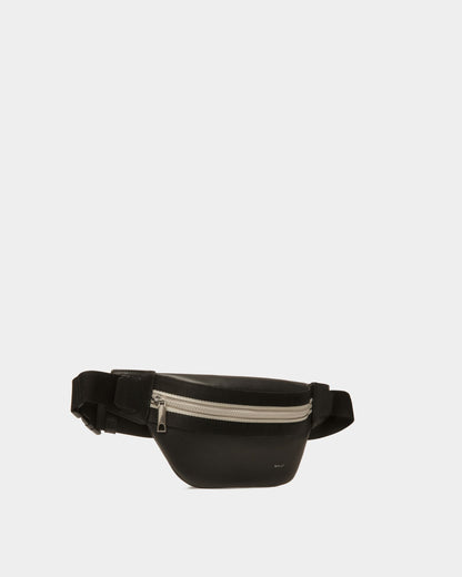 Ribbon Belt Bag In Black Leather