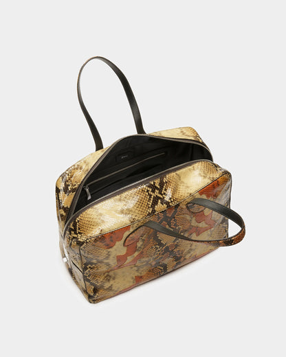 Lago Weekender Bag In Python Print