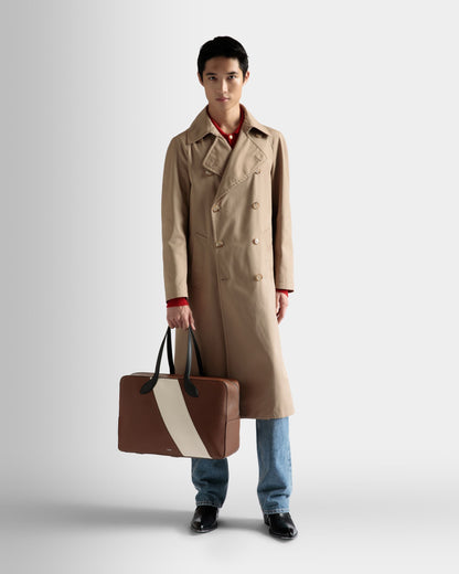 Lago Weekender In Brown Leather