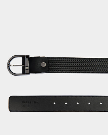Darkon Leather Belt In Black