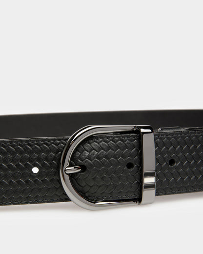 Darkon Leather Belt In Black