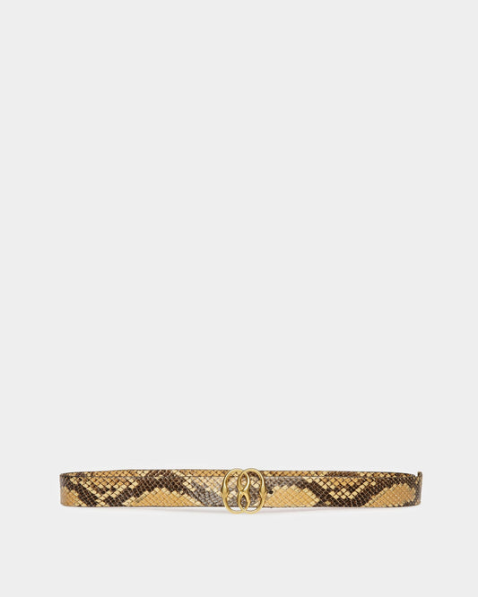 Emblem Printed Python 35mm Belt