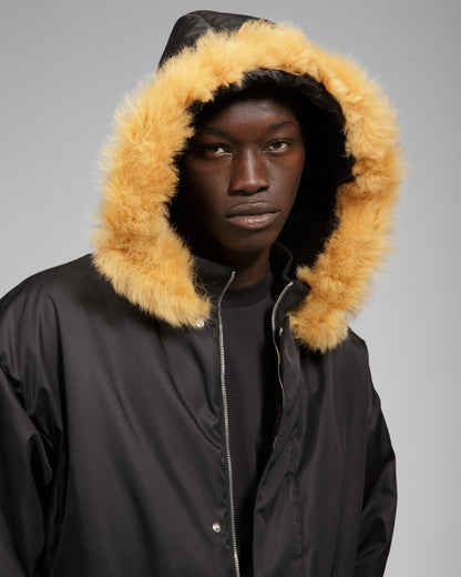 Recycled Nylon Bomber In Black