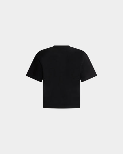 Curling Collection T-shirt in Black Cotton with a St. Moritz Print