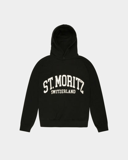 St Moritz Hoodie Cashmere Sweatshirt In Black
