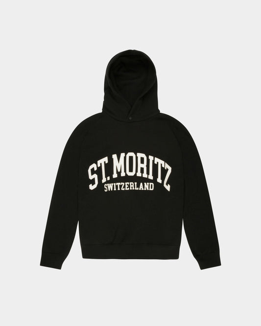 St Moritz Hoodie Cashmere Sweatshirt In Black