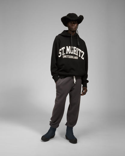 St Moritz Hoodie Cashmere Sweatshirt In Black