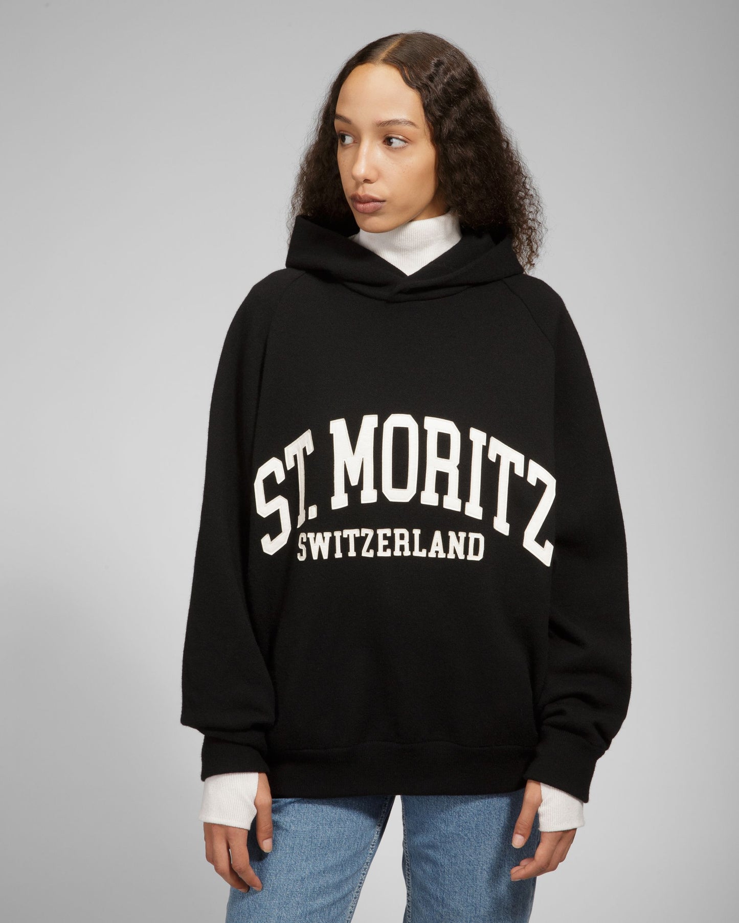 St Moritz Hoodie Cashmere Sweatshirt In Black