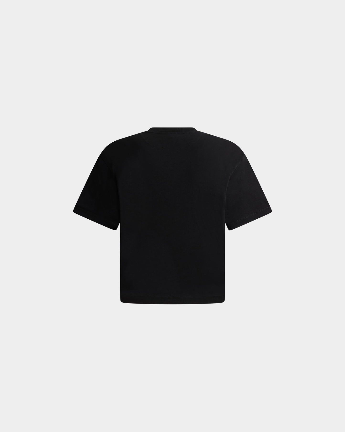 Curling Collection T-shirt in Black Cotton with a St. Moritz Print